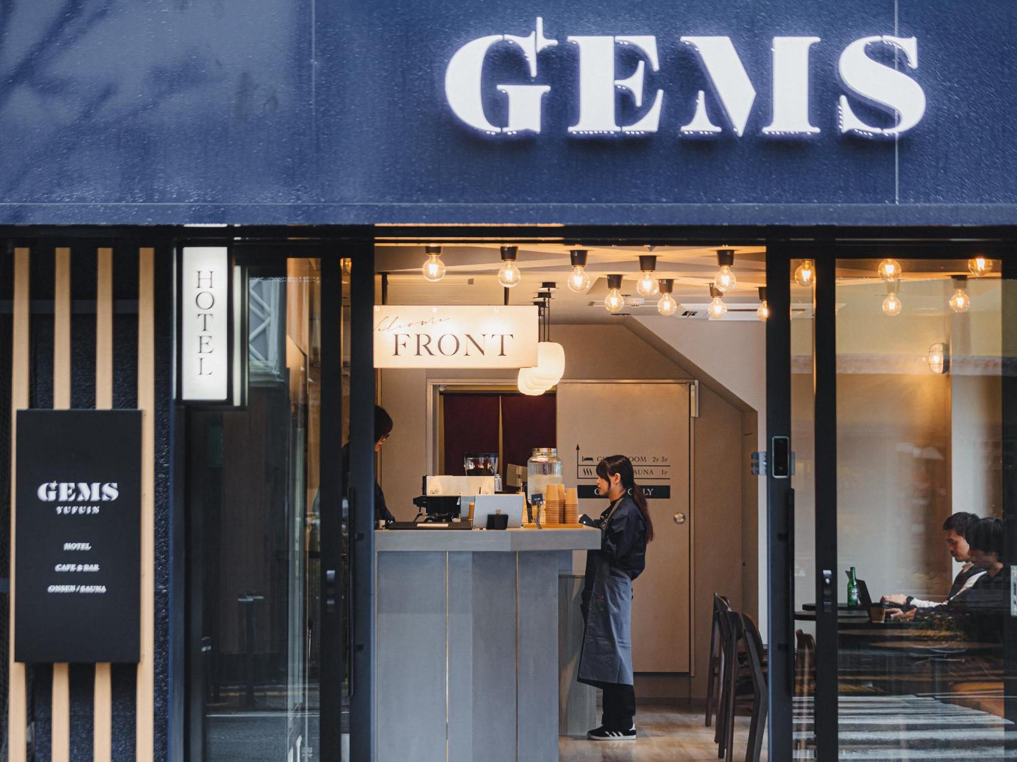 Gems Yufuin Hotel And Spa Cafe Bar Exterior foto